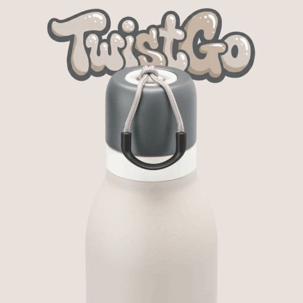 TwistGo Hot & Cold Insulated Bottle – Stone Whisper